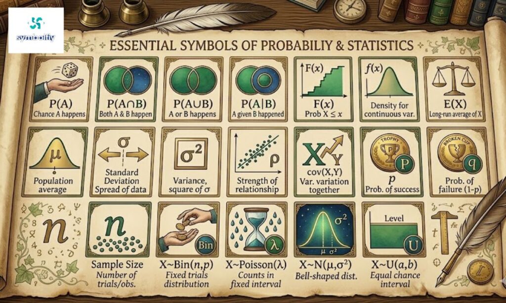 25 Probability Symbols: Names, Meanings, and How They Work