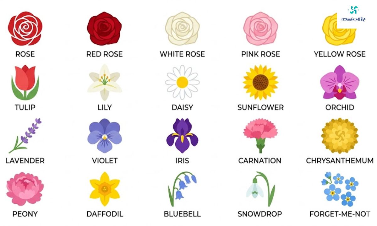 25+ Flower Symbols and Their Meanings Explained