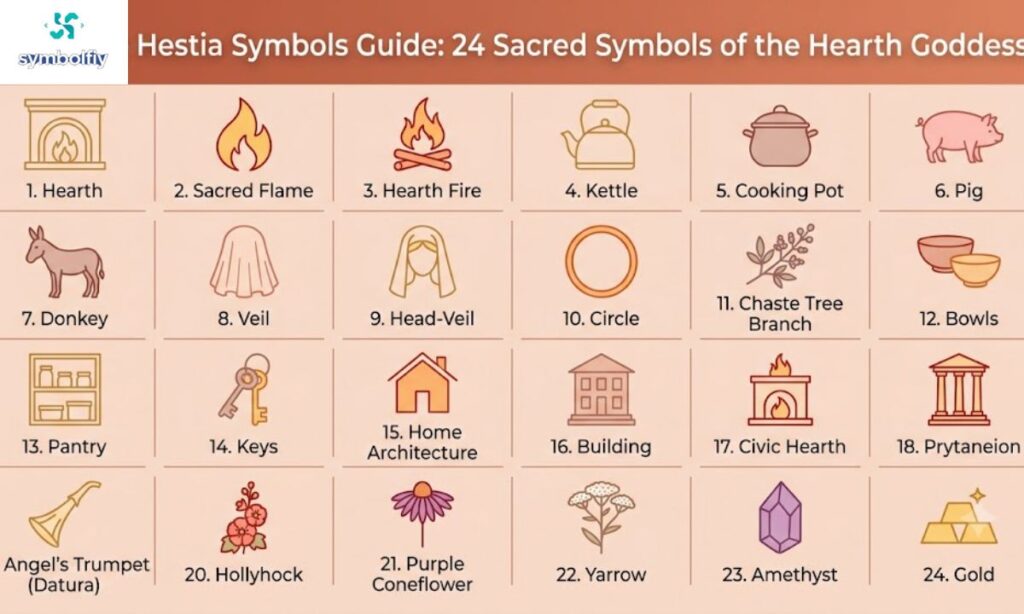 25+ Hestia Symbols: Meanings, History, and Spiritual Significance
