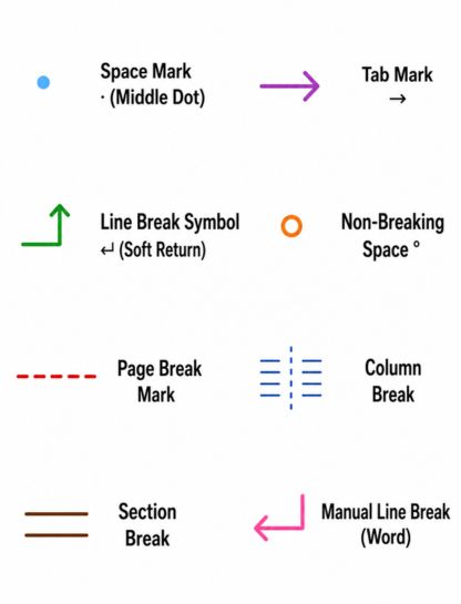 Formatting Marks in Word Processors