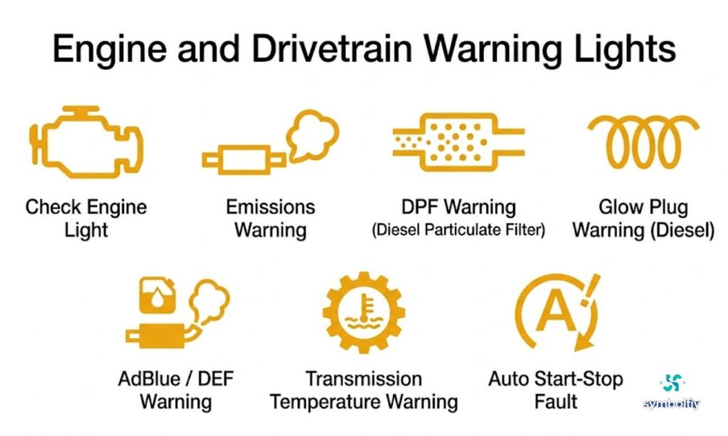 Engine and Drivetrain Warning Lights