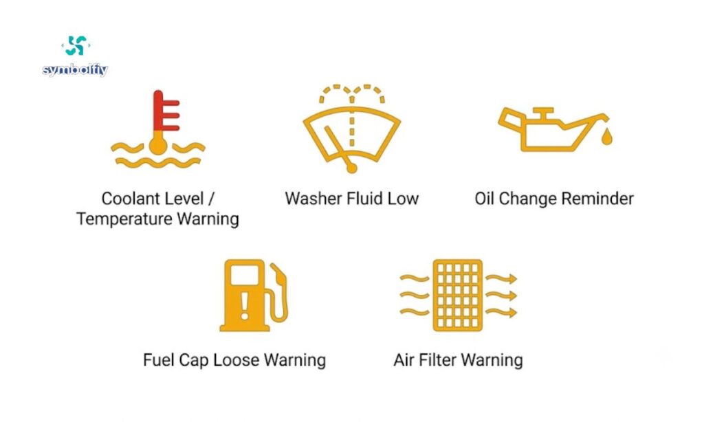 Fluid and Maintenance Warning Lights